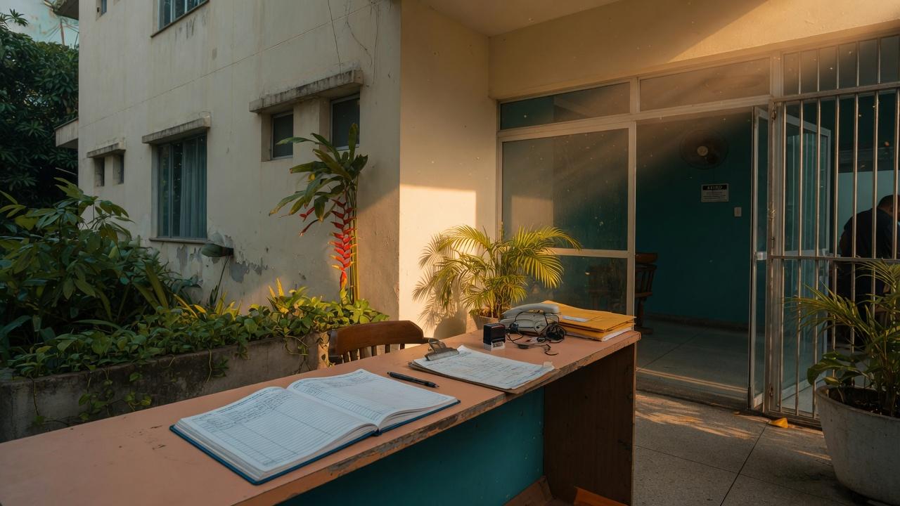 Entrada e portaria de um condomínio em Manaus